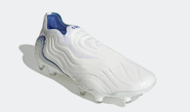 Blue adidas shoes no laces hot sale